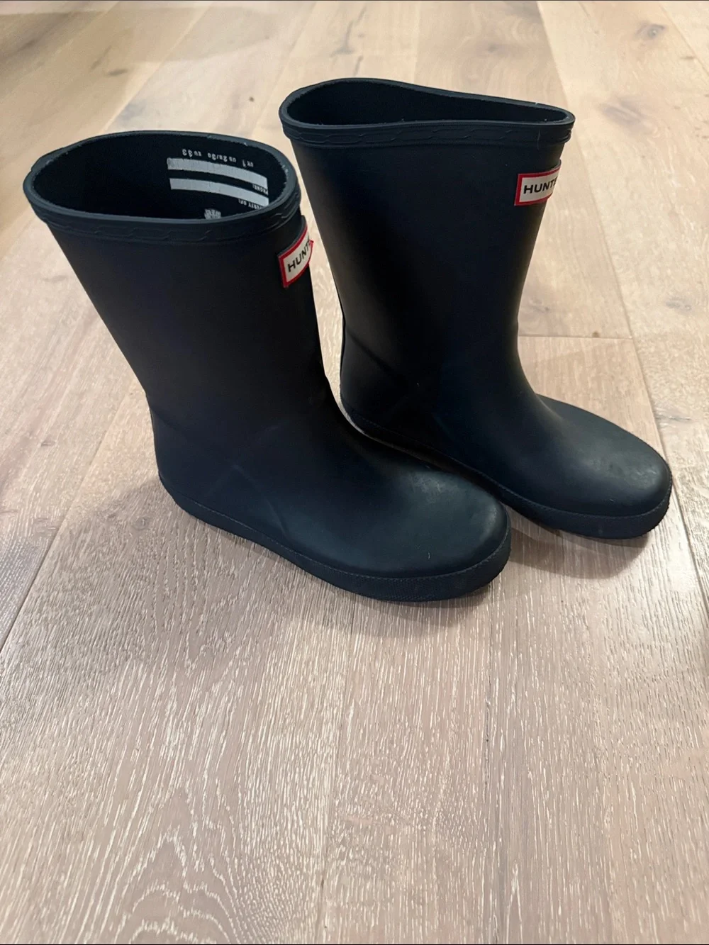 Hunter Kids Navy Short Rain Boots